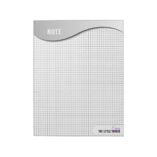 Grey Wave "Enjoy Little Things" Grid Dot Notes