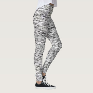 Grey Waves Leggings
