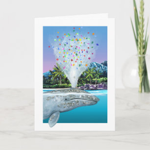 Grey Whale Birthday Card