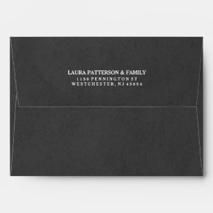 Grey & White 5x7 Graduation Invitation Envelopes