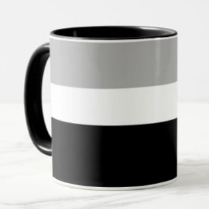 Grey White Black Colours Style Design Mug