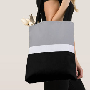 Grey White Black Colours Style Design  Tote Bag