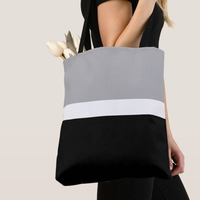 Grey White Black Colours Style Design  Tote Bag (Creator Uploaded)