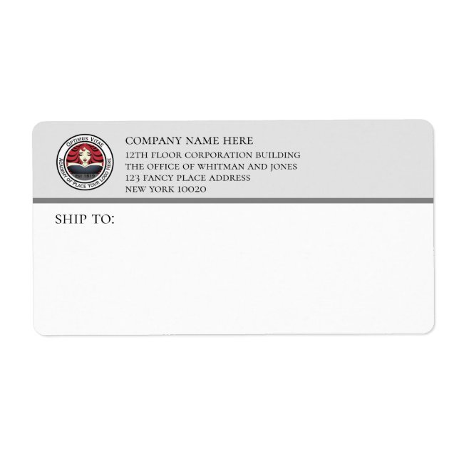 Grey White Business Shipping (Front)