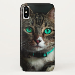 Grey & White Cat with Blue Eyes & Matching Collar Case-Mate iPhone Case