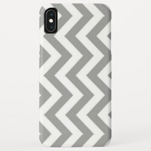 Grey White Chevron Case-Mate iPhone Case