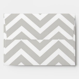 Grey & White Chevron Modern Invite Envelope