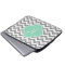Grey & White Chevron Stripe Custom Monogram
