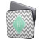 Grey & White Chevron Stripe Custom Monogram