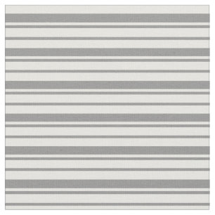 Grey & White Coloured Stripes Pattern Fabric