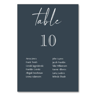 Grey & White Hanging Lights Personalised Wedding Table Number