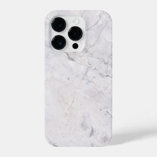 Grey White Marble iPhone 14 Pro Case