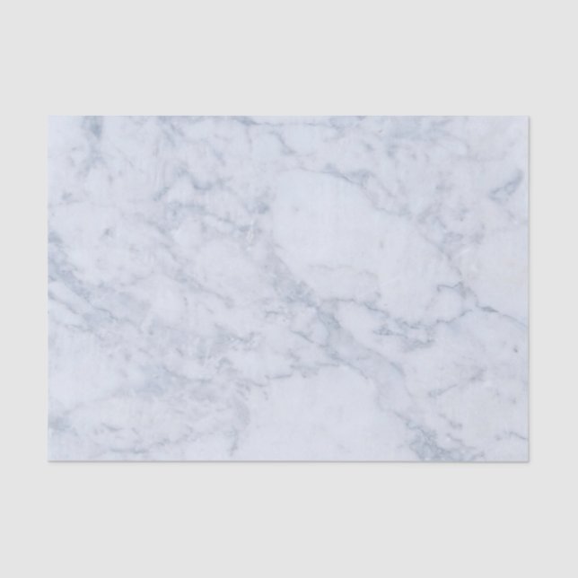 Grey & White Marble Texture Print Tissue Paper (Front)