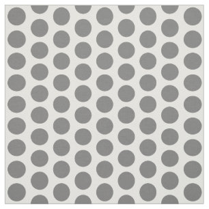 Grey White Mini Polka Dots Fabric