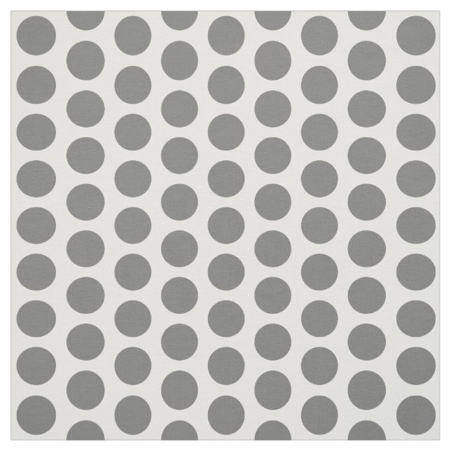 Grey White Mini Polka Dots Fabric (Swatch)