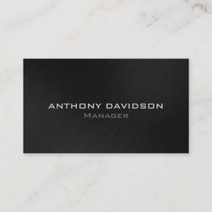 Grey White Modern Simple Business Card