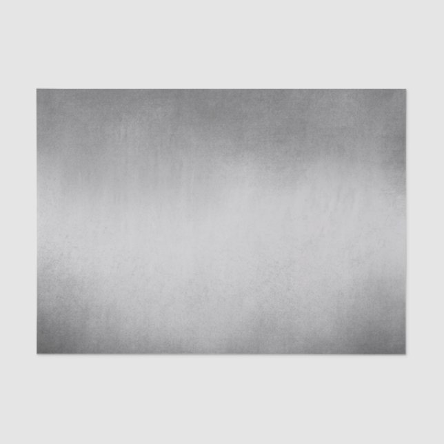 Grey White Ombre Modern Tissue Paper (Front)
