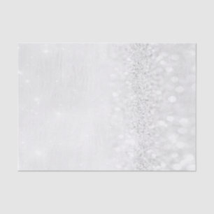 Grey White Pastel Glitter Silver Girly 16th Bridal Tissue Paper
