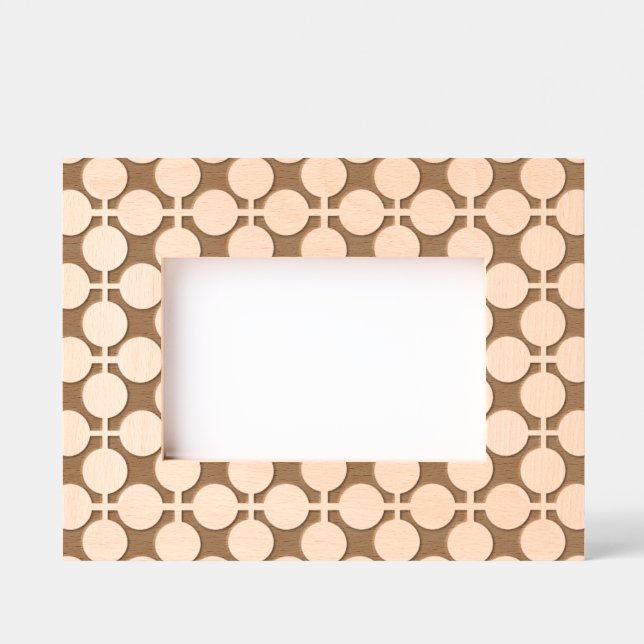 grey white polka dot and check pattern etched frames (Front)