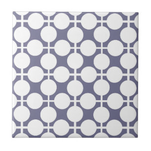 grey white polka dot and check pattern tile