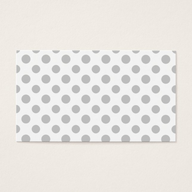 Grey White Polka Dots Pattern (Front)