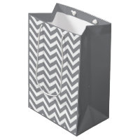 Grey & White Thick Chevron Wedding Birthday V2