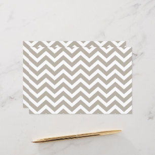 Grey & White Thick Chevron Wedding V4 Cardstock