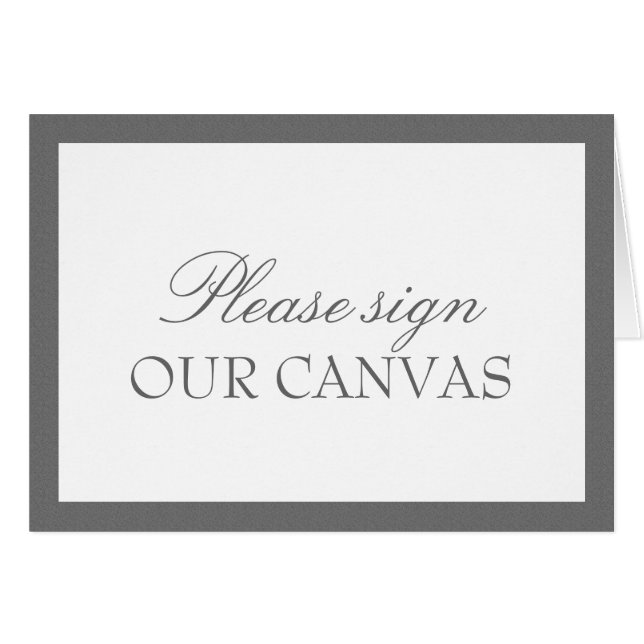 Grey & White | Wedding (Front Horizontal)