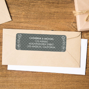 Grey Wildflower Bohemian Wedding