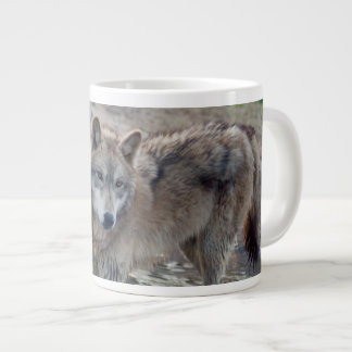 grey-wolf-14 large coffee mug