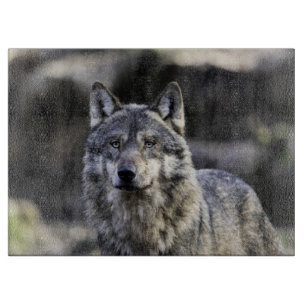 Grey Wolf Cutting Board