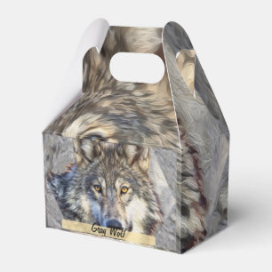 Grey Wolf Dignity Favour Box