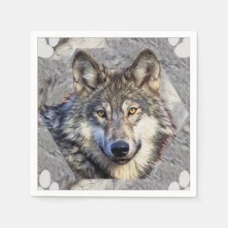 Grey Wolf Dignity v4 Napkin