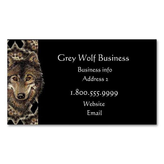 Grey Wolf Excavating Custom Business Card (Front)