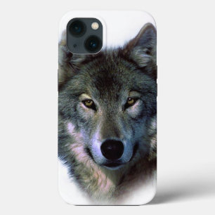 Grey Wolf Eyes iPhone 13 Case