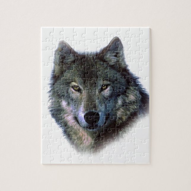 Grey Wolf Eyes Jigsaw Puzzle (Vertical)