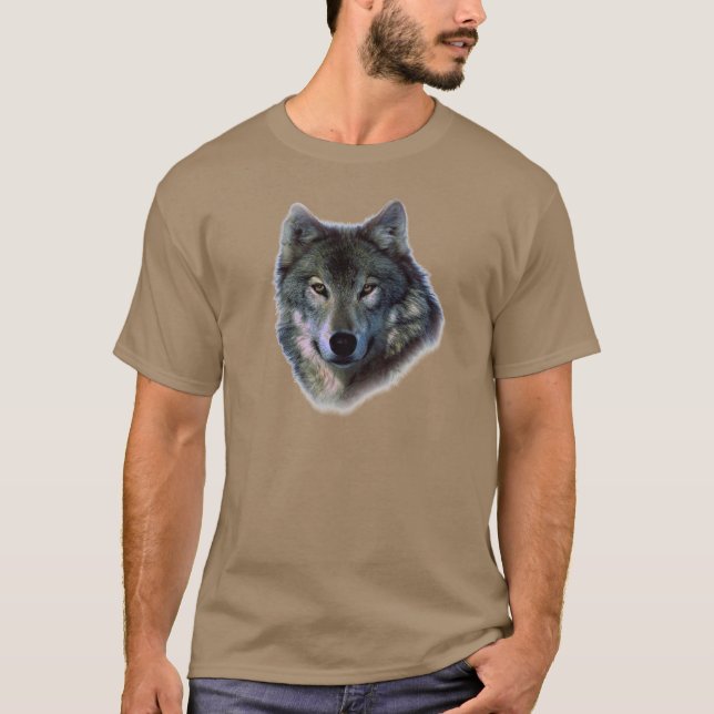 Grey Wolf Eyes T-Shirt (Front)