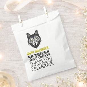 Grey Wolf, Halloween Party Favour Bags