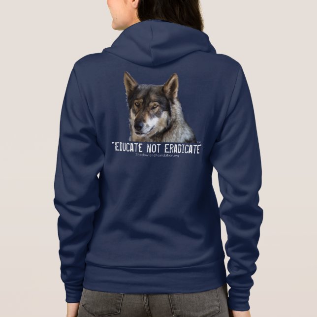 Grey Wolf Hoodie (Back)