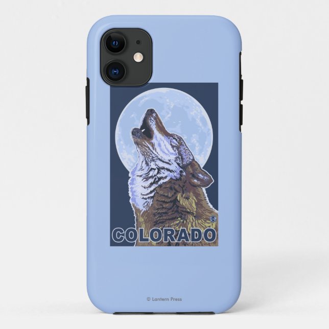 Grey Wolf HowlingColorado Case-Mate iPhone Case (Back)