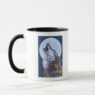 Grey Wolf HowlingUtah Mug