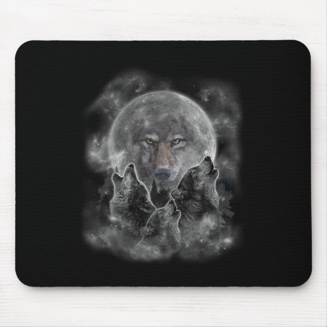 Grey Wolf Hunting Ground  Mouse Pad (Front)