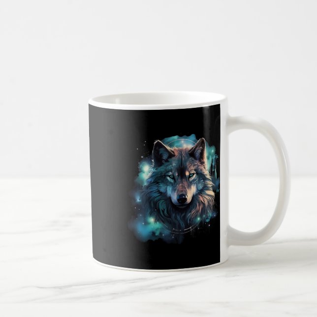 Grey Wolf Hunting Grounds  Coffee Mug (Right)