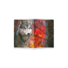 Grey Wolf in Beautiful Red and Yellow Foliage