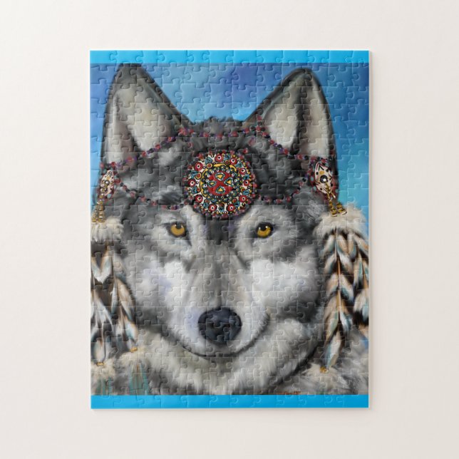 GREY WOLF JIGSAW PUZZLE (Vertical)