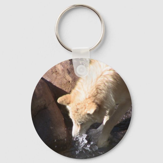 Grey Wolf Key Ring (Front)