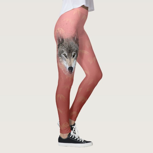 Grey Wolf Leggings (Right)