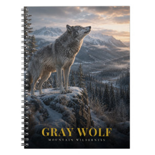 Grey Wolf Mountain Wilderness ANIMALS Notebook