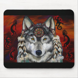Grey Wolf Mouse Pad