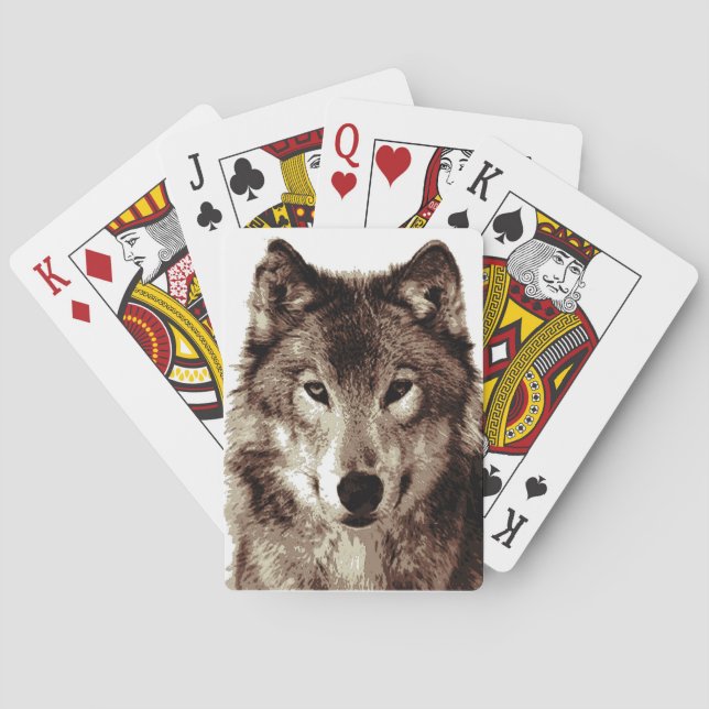 Grey Wolf Playing Cards (Back)